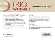 Trio Writing Level 1 Online Practice Student Access Card cover