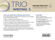 Trio Writing Level 3 Online Practice Teacher Access Card cover