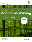 Effective Academic Writing Second Edition 1 Student Book cover