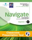 Navigate A1 Beginner Coursebook Classroom Presentation Tool cover