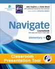 Navigate A2 Elementary Coursebook Classroom Presentation Tool cover