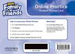 Family and Friends Level 6 Online Practice (Student) Access Card cover