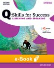 Q Skills for Success Intro Level Listening & Speaking e-book cover