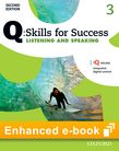 Q Skills for Success Level 3 Listening & Speaking Student e-book with iQ Online cover