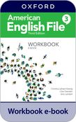 American English File Level 3 Workbook e-book cover