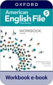 American English File Level 5 Workbook e-book cover