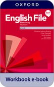 English File 4th edition Elementary Workbook e-book cover