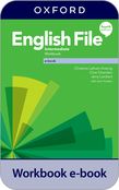 English File 4th edition Intermediate Workbook e-book cover
