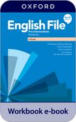 English File 4th edition Pre-intermediate Workbook e-book cover