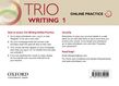 Trio Writing Level 1 Online Practice Student Access Card cover