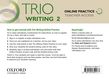 Trio Writing Level 2 Online Practice Teacher Access Card cover