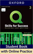 Q: Skills for Success Level 3 Reading and Writing Student Book with iQ Online Practice cover