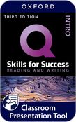 Q: Skills for Success Intro Level Reading and Writing Classroom Presentation Tool cover