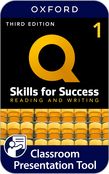 Q: Skills for Success Level 1 Reading and Writing Classroom Presentation Tool cover