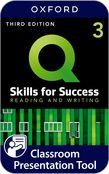 Q: Skills for Success Level 3 Reading and Writing Classroom Presentation Tool cover