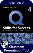 Q: Skills for Success Level 4 Reading and Writing Classroom Presentation Tool cover