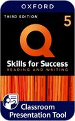 Q: Skills for Success Level 5 Reading and Writing Classroom Presentation Tool cover