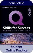 Q: Skills for Success Intro Level Reading and Writing iQ Online Practice cover