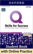 Q: Skills for Success Intro Level Listening and Speaking Student Book with iQ Online Practice cover