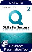 Q: Skills for Success Level 2 Listening and Speaking Classroom Presentation Tool cover