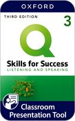 Q: Skills for Success Level 3 Listening and Speaking Classroom Presentation Tool cover