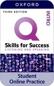 Q: Skills for Success Intro Level Listening and Speaking iQ Online Practice cover