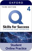 Q: Skills for Success Level 4 Listening and Speaking iQ Online Practice cover