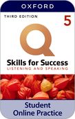 Q: Skills for Success Level 5 Listening and Speaking iQ Online Practice cover