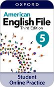 American English File Level 5 Online Practice cover
