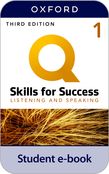 Q: Skills for Success Level 1 Listening and Speaking Student Book e-book cover