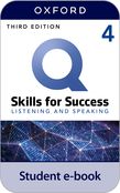 Q: Skills for Success Level 4 Listening and Speaking Student Book e-book cover