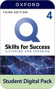 Q: Skills for Success Level 4 Listening and Speaking Student Book e-book with iQ Online Practice cover