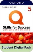 Q: Skills for Success Level 5 Listening and Speaking Student Book e-book with iQ Online Practice cover