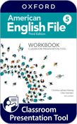 American English File Level 5 Workbook Classroom Presentation Tool cover