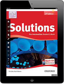 Solutions Pre Intermediate Teenagers Oxford University Press