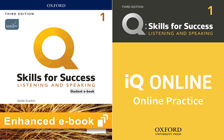 Q: Skills for Success Level 1 Listening and Speaking Student e-book and iQ Online Practice