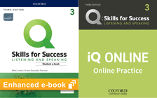 Q: Skills for Success Level 3 Listening and Speaking Student e-book and iQ Online Practice