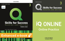 Q: Skills for Success Level 3 Reading and Writing Student e-book and iQ Online Practice