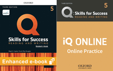 Q: Skills for Success Level 5 Reading and Writing Student e-book and iQ Online Practice